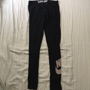 Nike black cotton legging